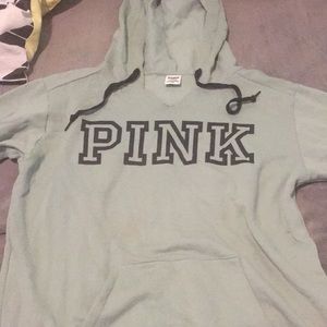 pink hoodie